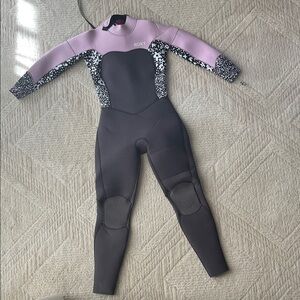 Roxy Pink and Gray Floral Wetsuit